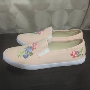 Floral Slip-On Sneakers